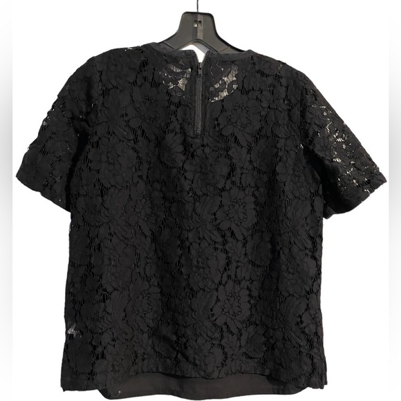 Madewell Black Lace Refined Blouse - Picture 4 of 4